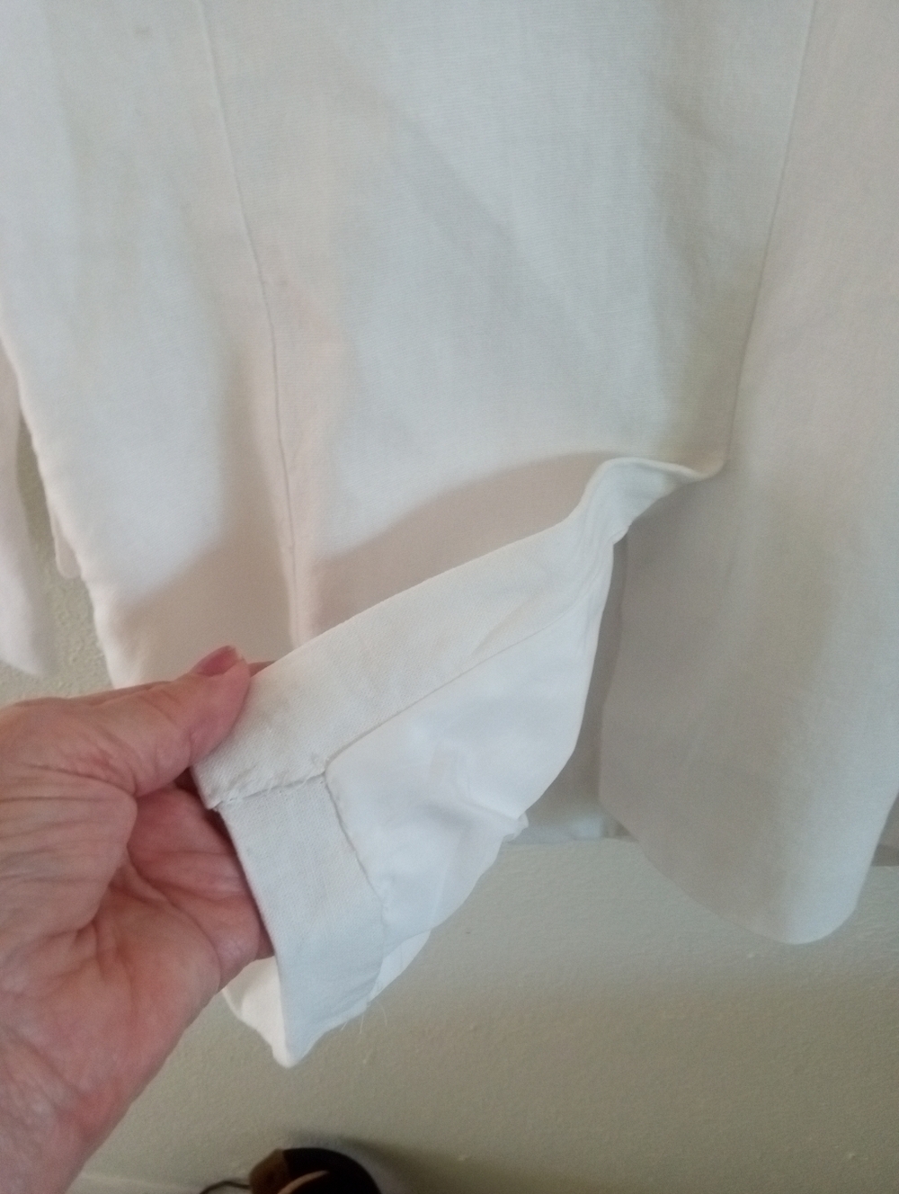 HALSTON Linen Blend White Double Breasted Blazer | S - Picture 6 of 9